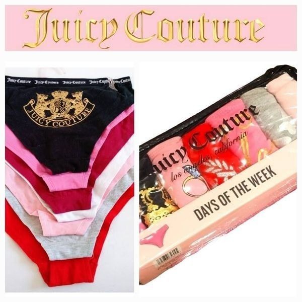 Juicy Couture Days Of The Week Packaged Bikini Panties