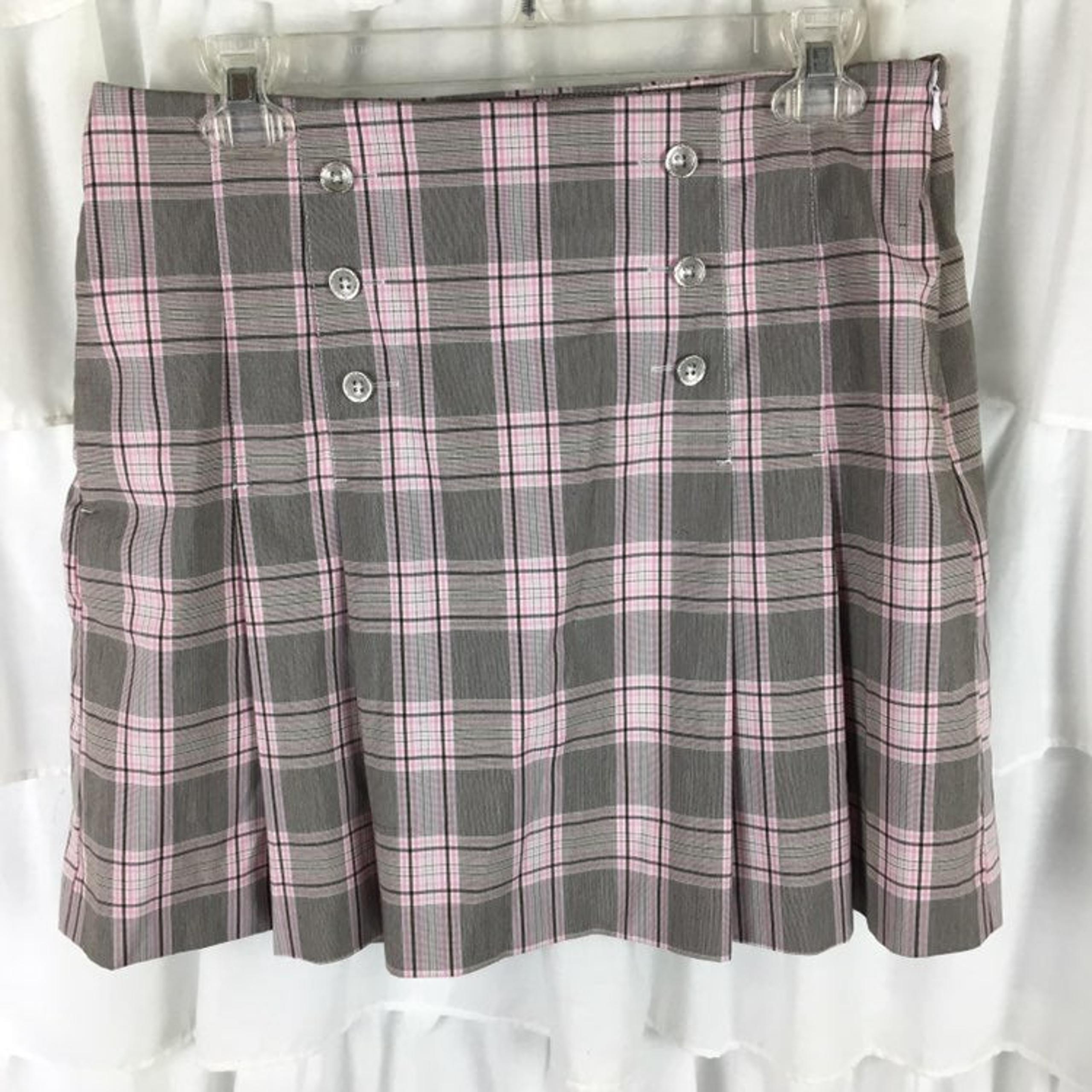 IZOD Golf Skort Size 6 Plaid Pink Skirt