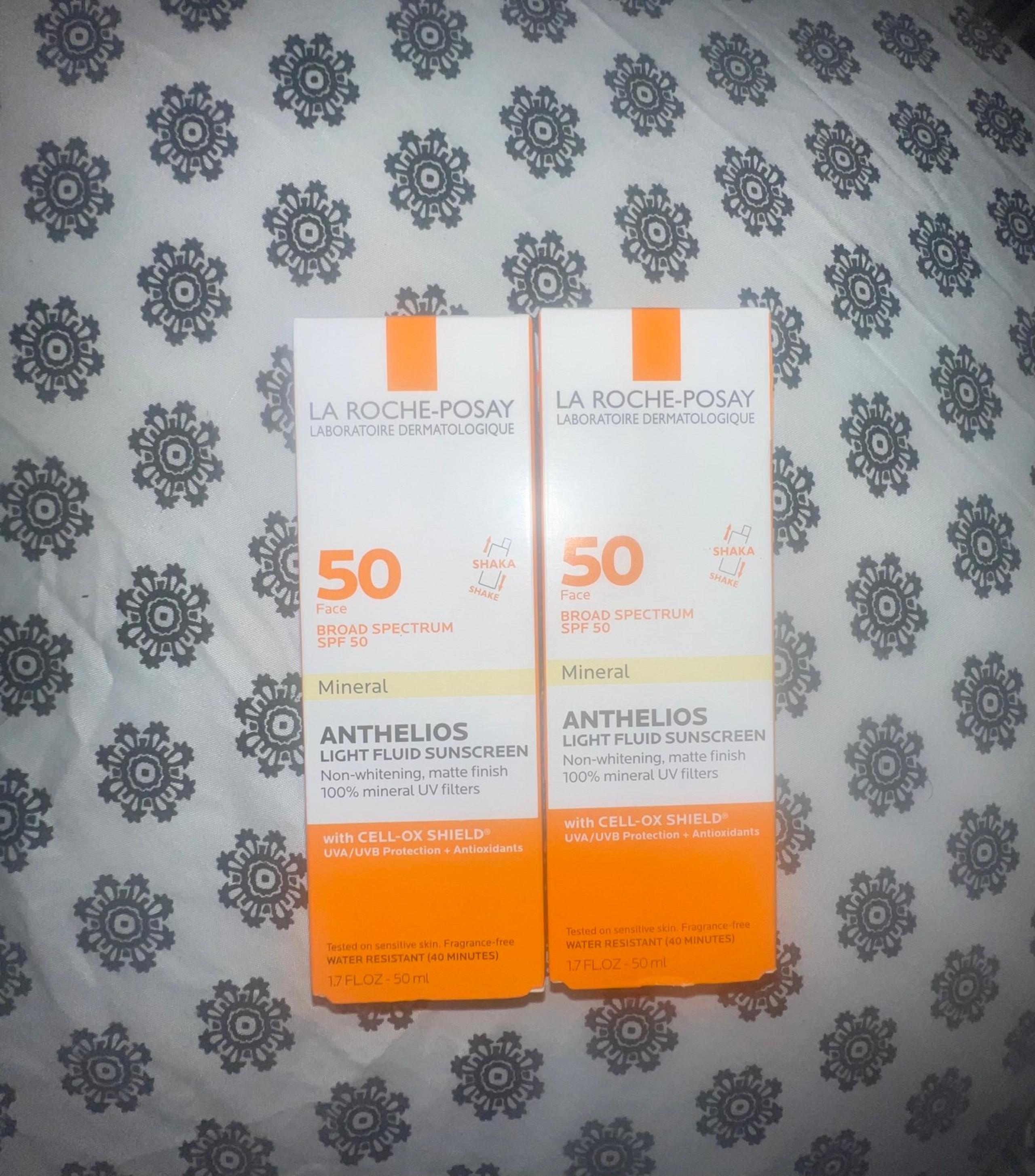 *2x La Roche Posay Anthelios Light Fluid Sunscreen "mineral"  SPF50