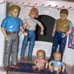 2005 dollhouse figures lot people family twins babies