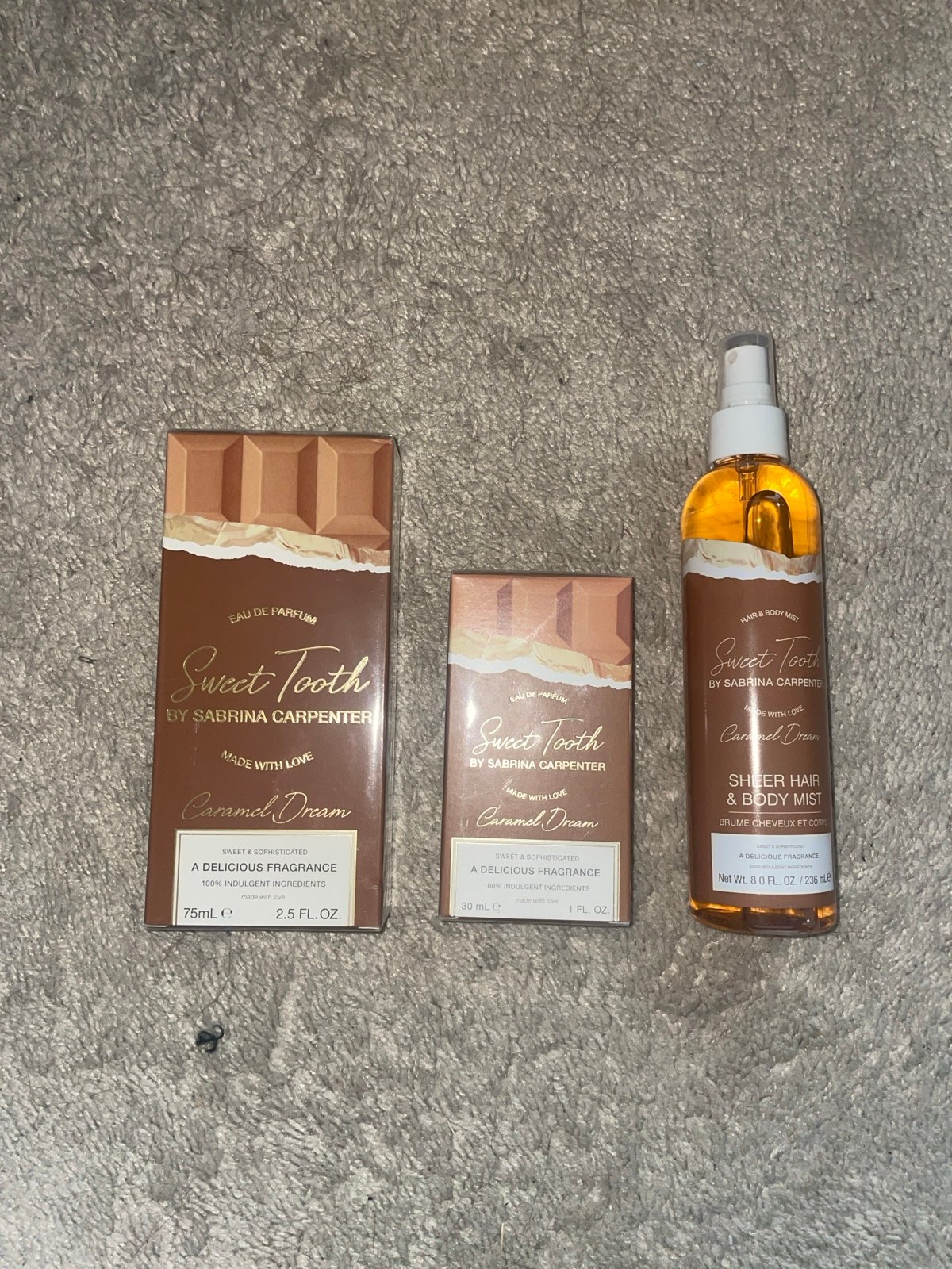 Sweet Tooth Caramel Dream by Sabrina Carpenter Perfume Bundle