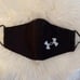 2 Black Adult Under Armour Face Masks