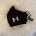 2 Black Adult Under Armour Face Masks