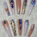XXL Nude Sparkle Swarovski Press On Nail