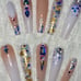 XXL Nude Sparkle Swarovski Press On Nail