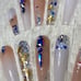 XXL Nude Sparkle Swarovski Press On Nail