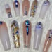 XXL Nude Sparkle Swarovski Press On Nail