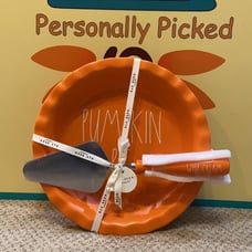 Rae Dunn PUMPKIN PIE Pie Plate With Server