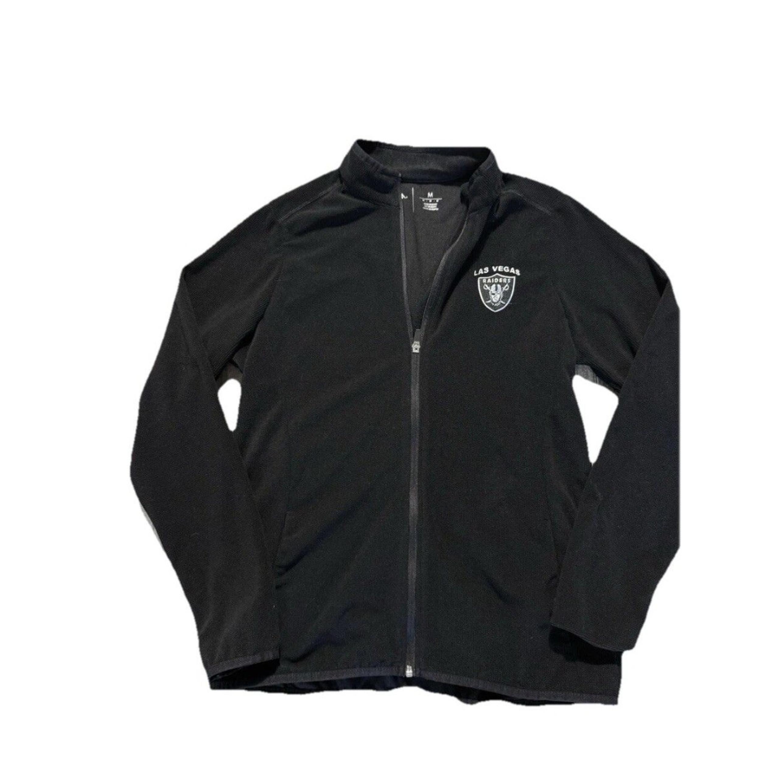 Women's Las Vegas Raiders Antigua Black Full-Zip Jacket