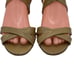 JIMMY CHOO Wedge Heel Crisscross Sandals Patent 37.5 US 7- 7.5 #8