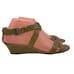 JIMMY CHOO Wedge Heel Crisscross Sandals Patent 37.5 US 7- 7.5 #8
