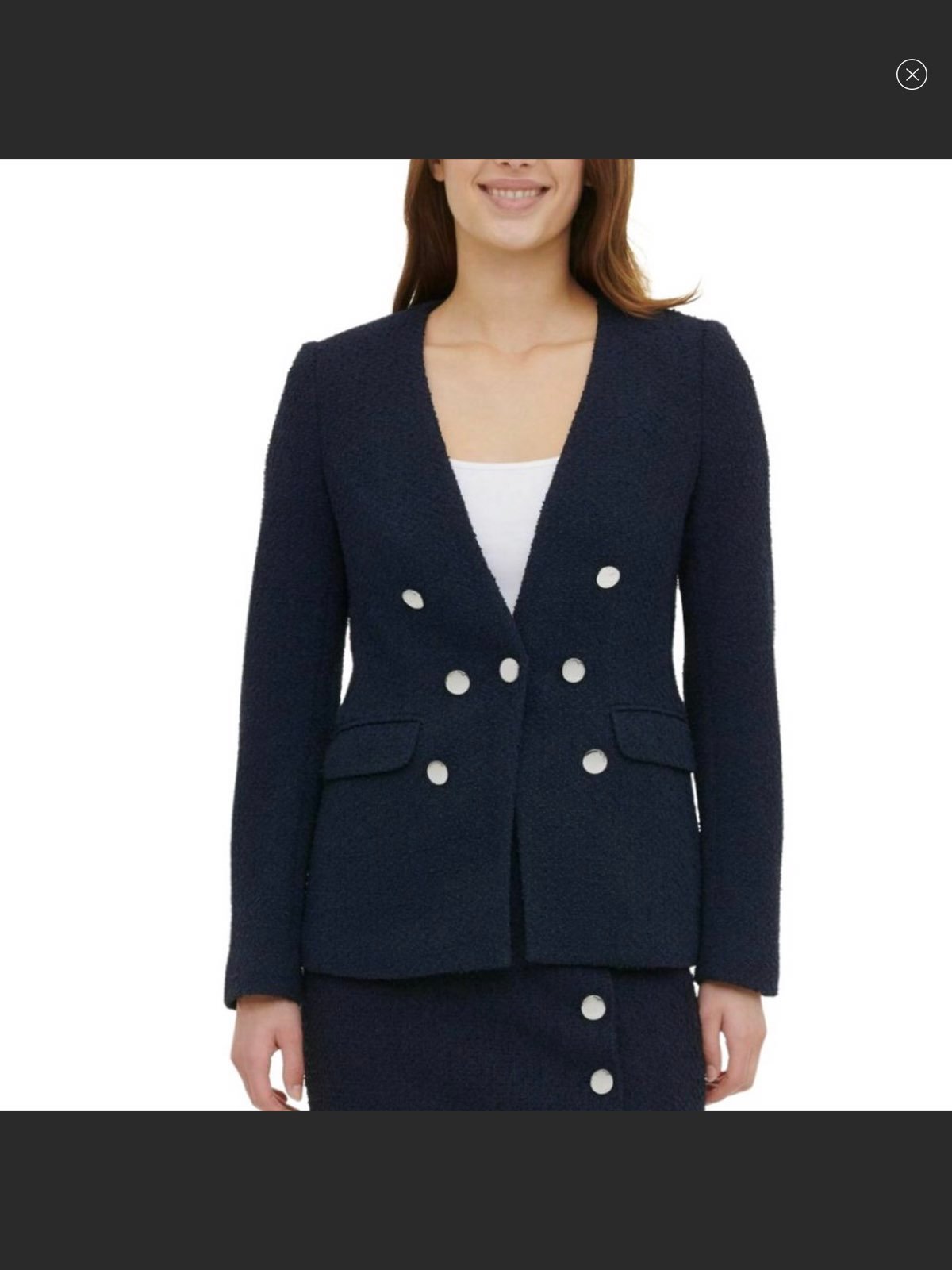 NEW Calvin Klein Seven-Button Blazer