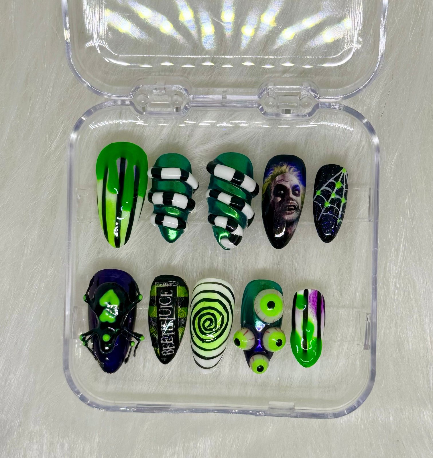 press on nails Handmade Halloween