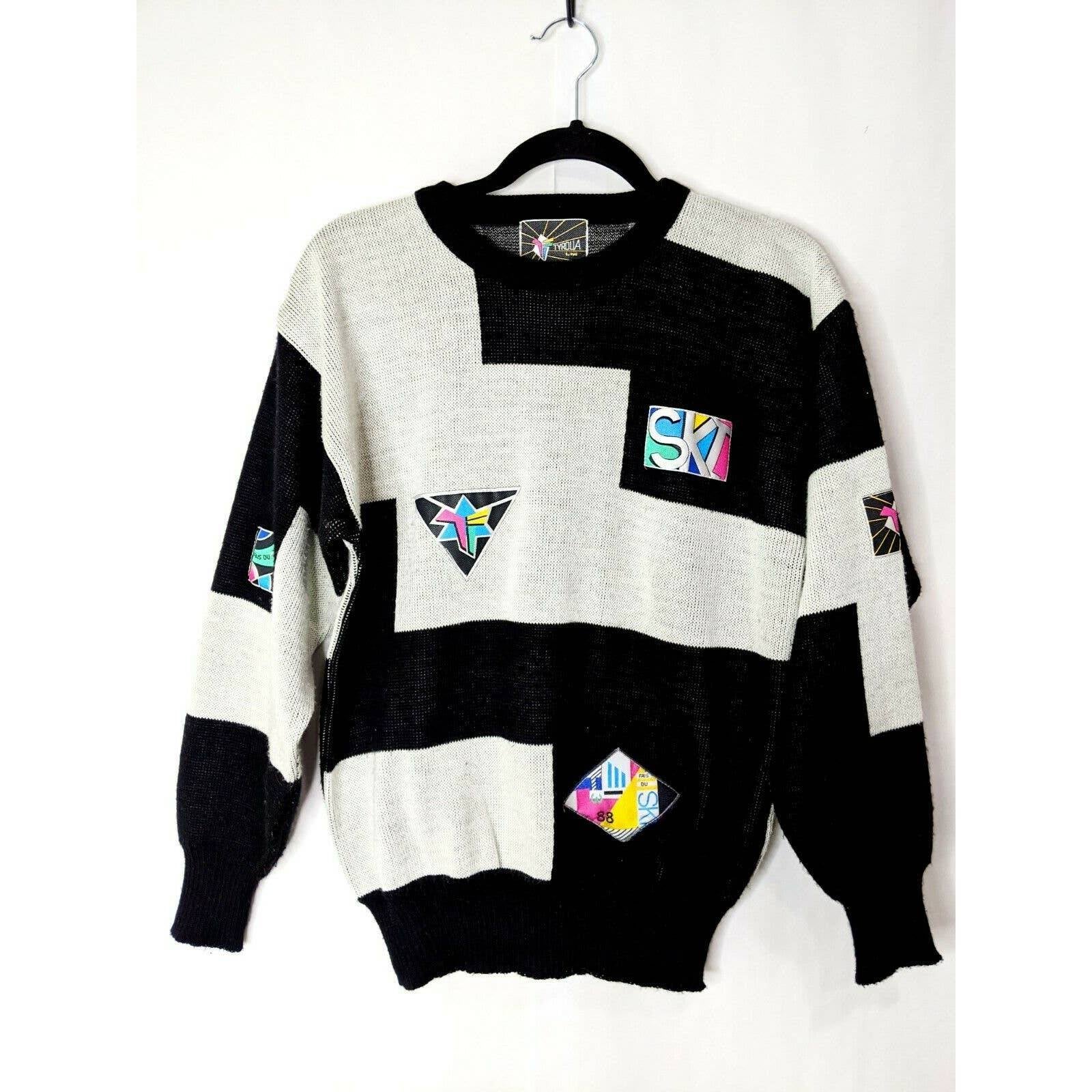 Vintage 90s Colorblock Ski Sweater