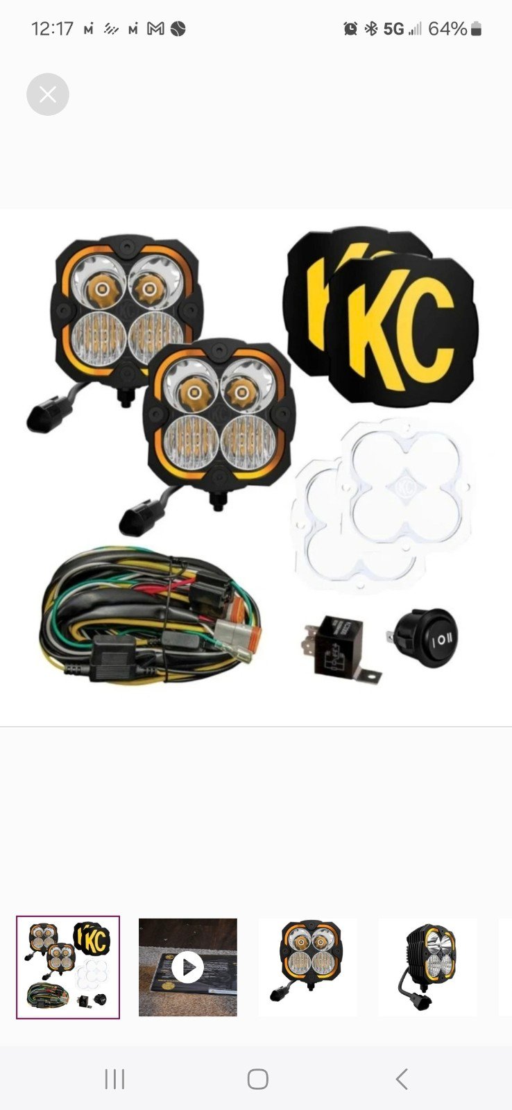 NIB KC #289 Master Kit Combo & Spot Beams Lights