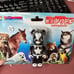 bearbrick unbreakable keychain veterinarian dolittle dog black white