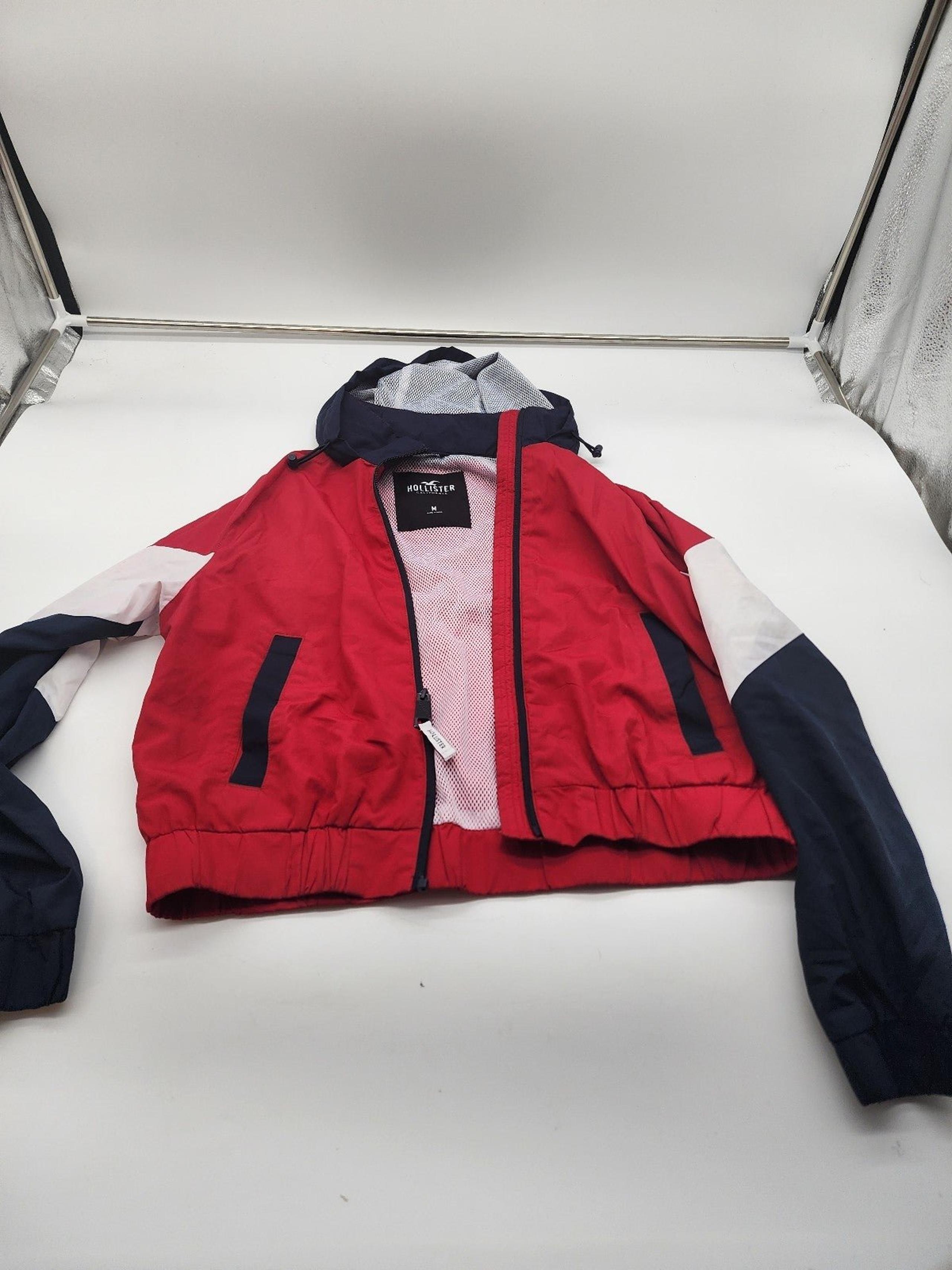 Hollister Windbreaker Size Medium Junior