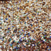 Vintage Lennox Champagne Silver Glitter Clutch Purse Evening Bag