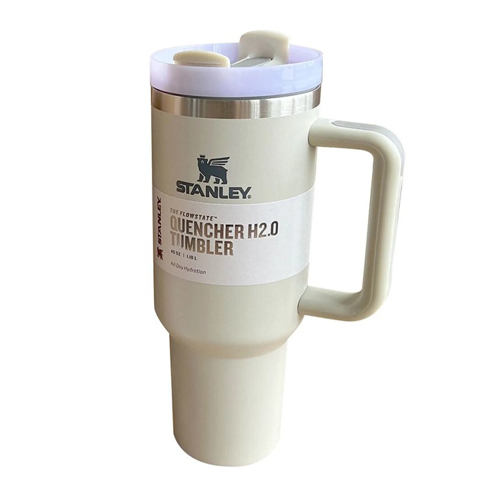 NEW 40oz Stanley Tumbler White/Cream