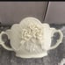 Ceramic Carved Fruit Basket