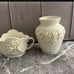 Ceramic Carved Fruit Basket
