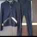 Bebe Rhinestone Embellished Logo Tracksuit Set