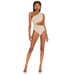 Beach Riot Celine Tan Cut Out One Shoulder One Piece Swimsuit Size Large