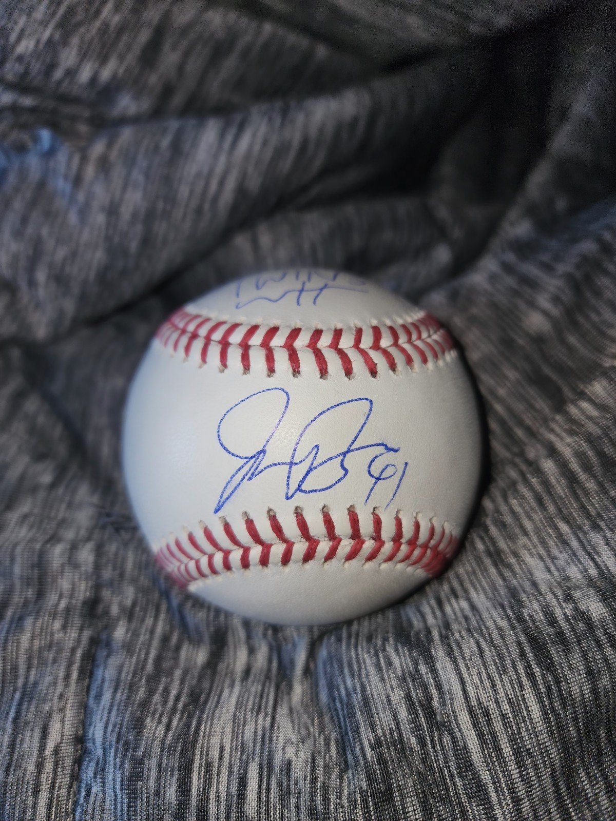 Joe Ryan Signed Baseball Auto Minnesota Twins Go Twins Inscription