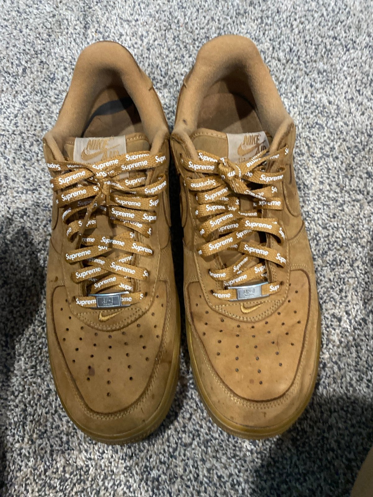 Supreme Air Force ones collab wore few times not many