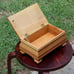 Handmade wooden oak keepsake box