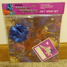 Vintage Transformers G1 Gift Wrap Set