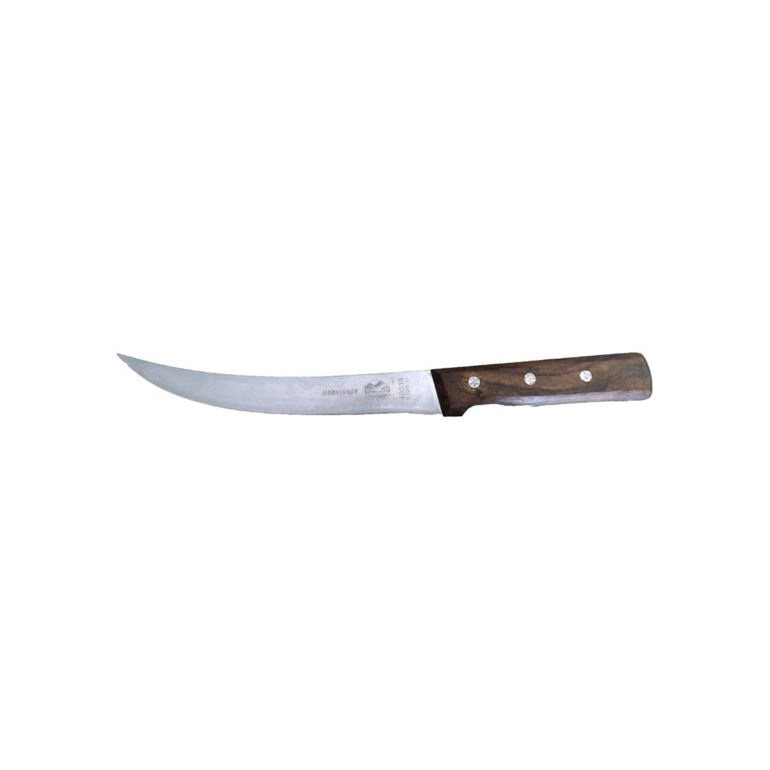 Vintage I. Forschner Victorinox 40039, 8" Curved Knife, W/ Rosewood Handle