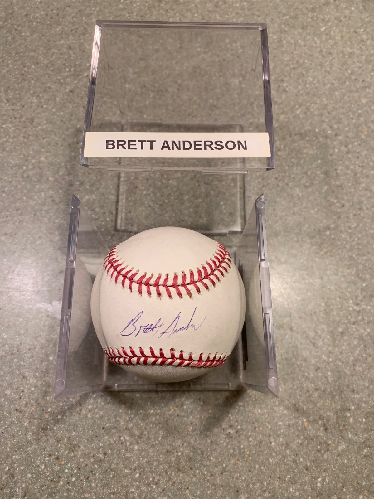 Brett Anderson Signed A’s-Dodgers Rookie Baseball/PSA/DNA Sticker Only