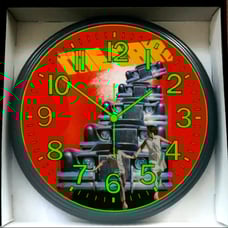 The Car 1971 Lincoln Flat Black Garage Glow In The Dark Wall Clock New!