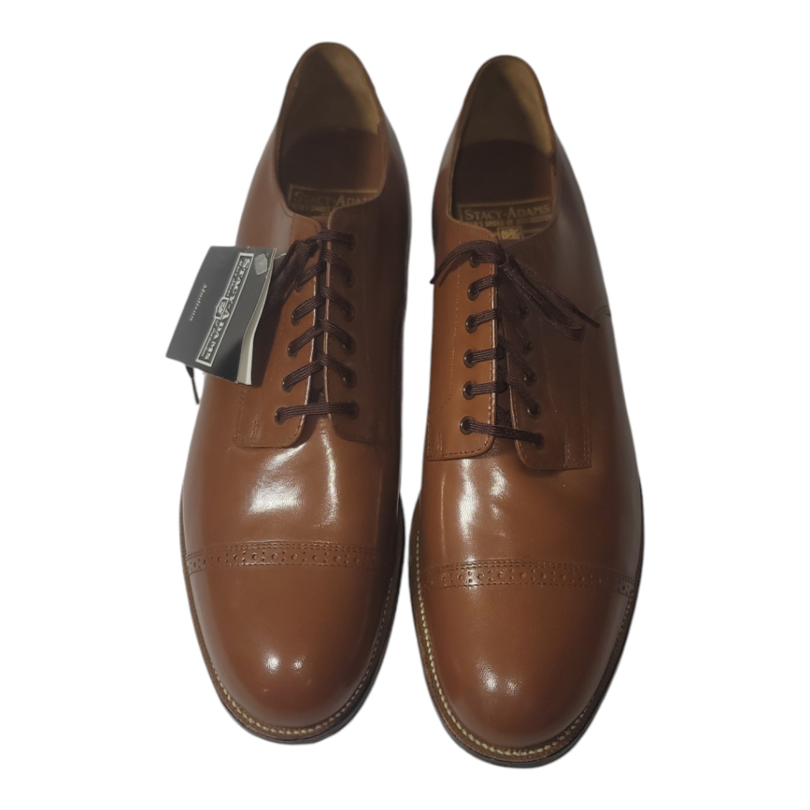 NWT Stacy Adams Men's Dress Shoes Sz 10 D Madison Lace up Cap-toe