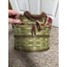 Longaberger 2005 Hostess Only Sage Green Large Bushel Basket W/ Leather Handles