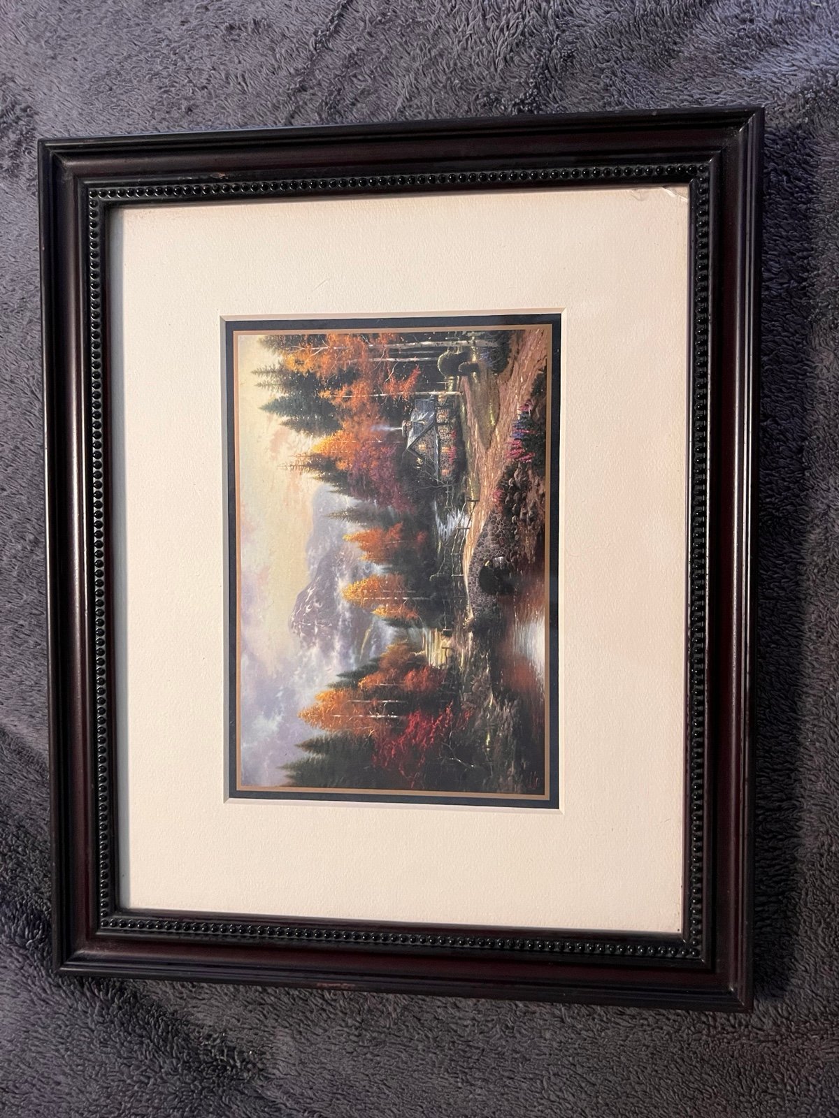 Framed Thomas Kinkade Valley of Peace 8”