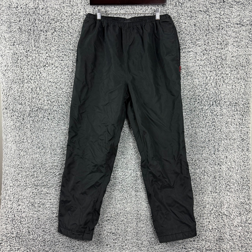 SUNICE Pants Mens Large Black Golf Rain Wind Zip Ankle Elastic Waist Adult L