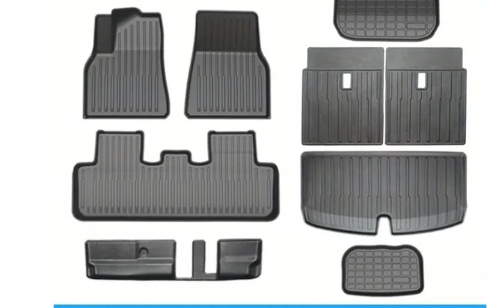 Premuim Tesla Model Y Waterproof Floor Mats 7 Pieces