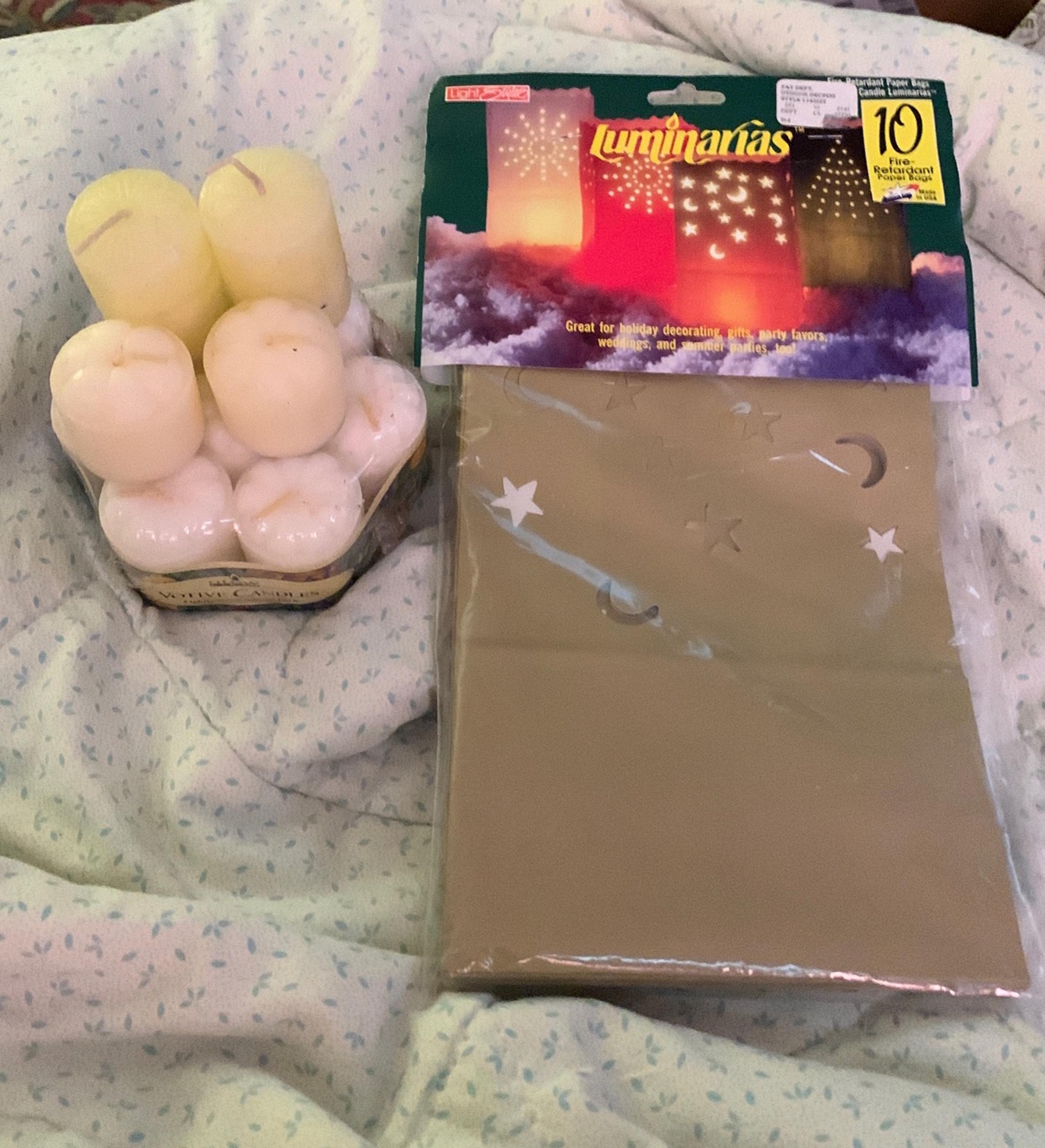 Luminary Candle Bags + Candles