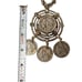 Vintage Silver Tone REPUBLIQUE FRANCAISE COIN Pendant necklace 22 inch