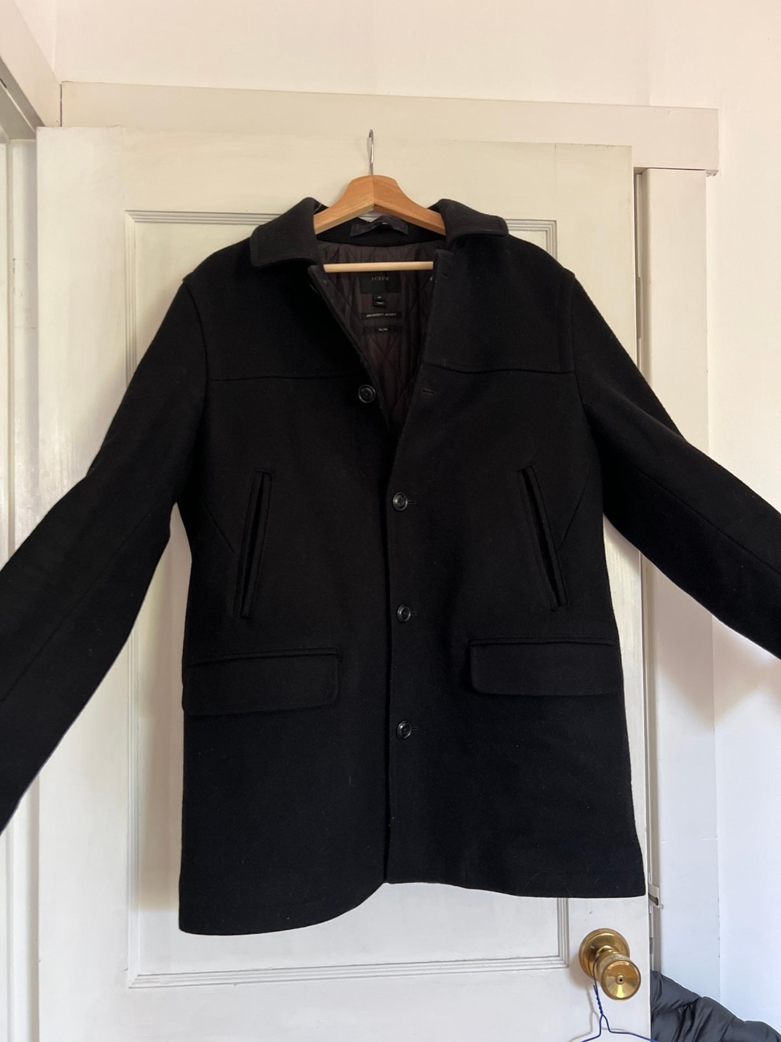 Men’s J.Crew Peacoat — University Jacket Slim Fit Medium