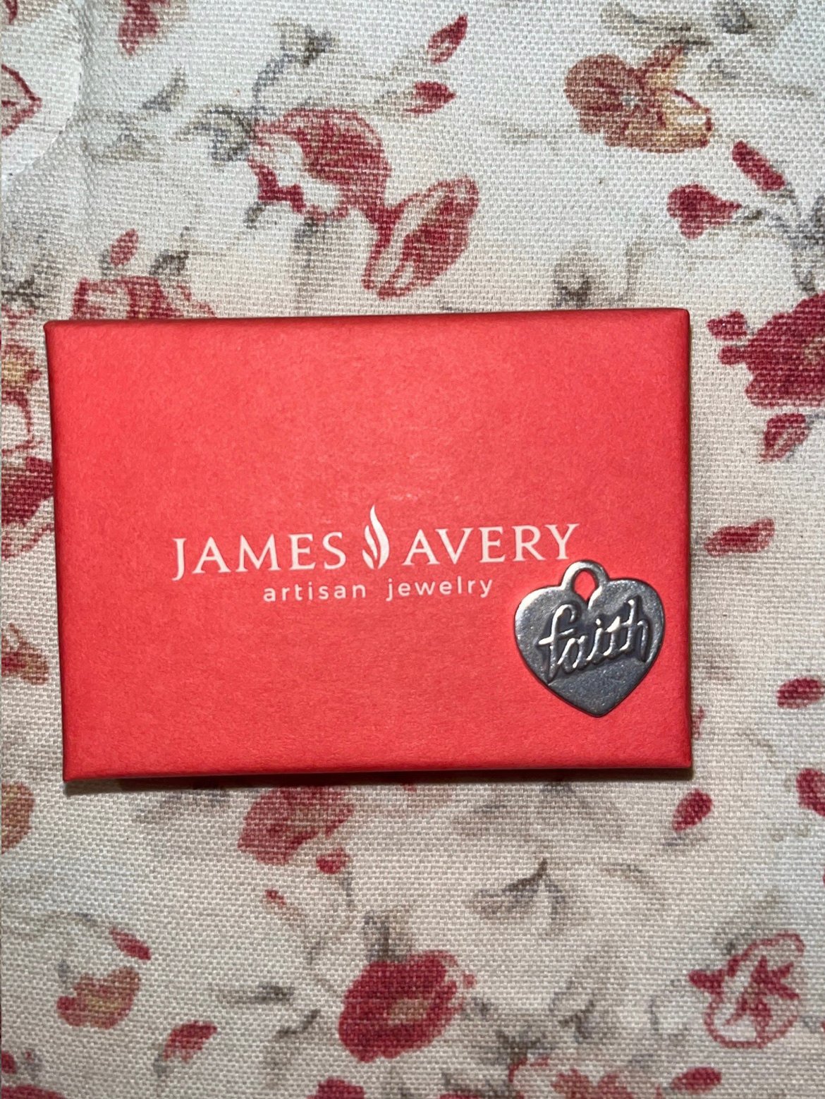 James Avery Retired Faith Hearth charm