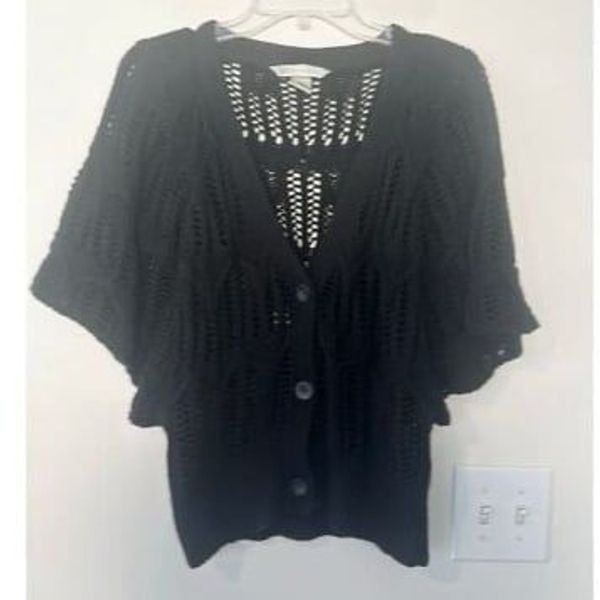 Jillian Nicole Black Knit Cardigan Sweater M