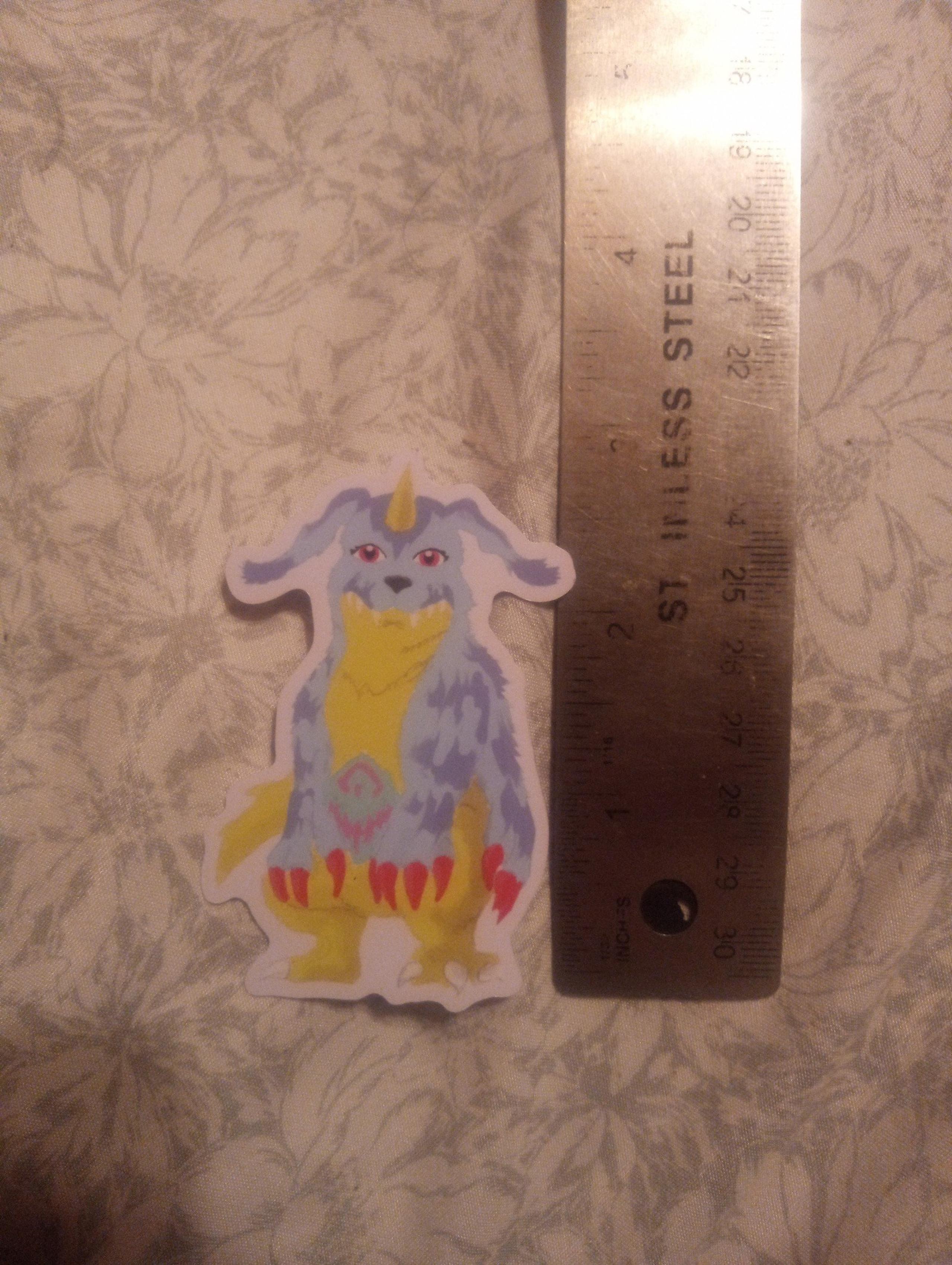 Digimon: Gabumon 3x2 inch sticker