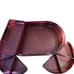 Tupperware Vintage Purple Divided Serving Tray With Lid & Removable Sections
