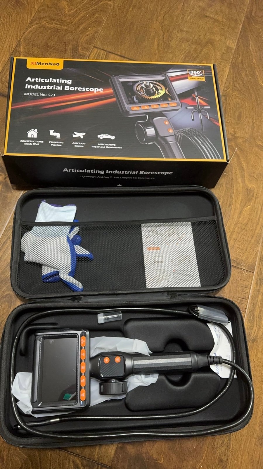 Two-Way Pipeline Inspection Endoscope Camera