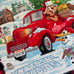 Universal Studios AOP Earl the Squirrel Holiday Blanket Throw Rides (60 x50 )