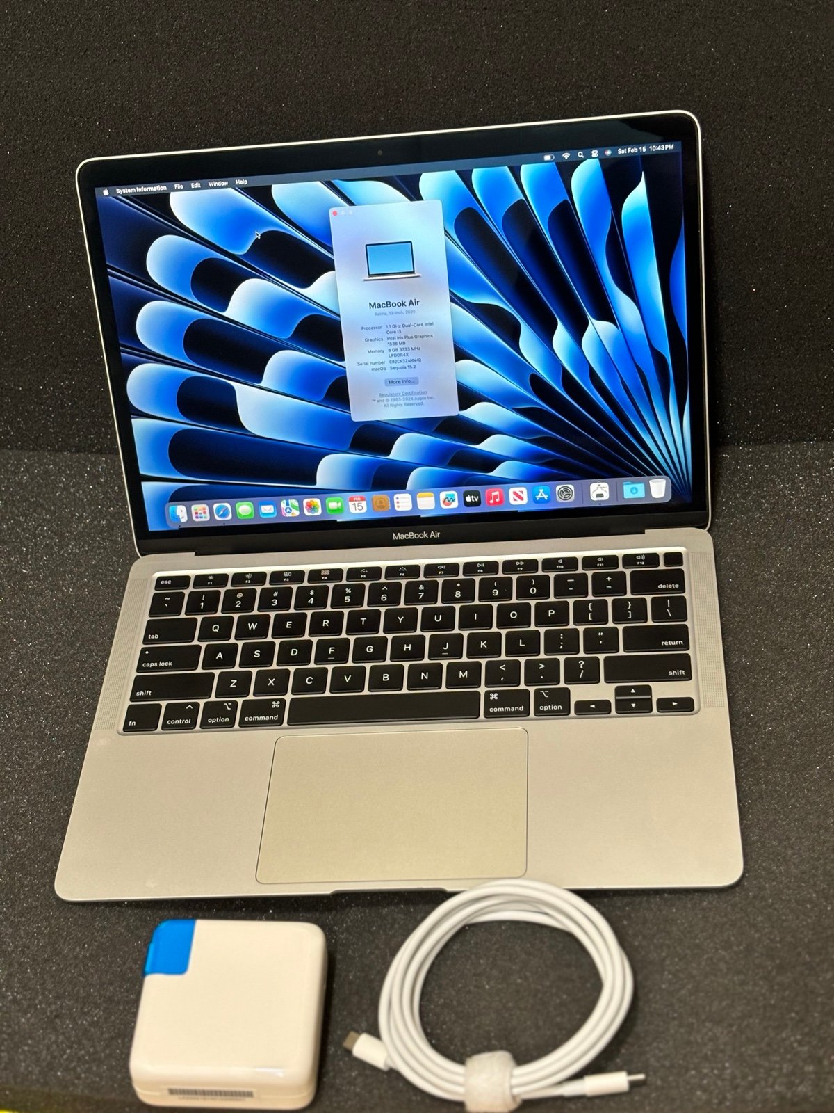 MacBook Air 2020 i3 8gb Ram 256 Gb Ssd silver