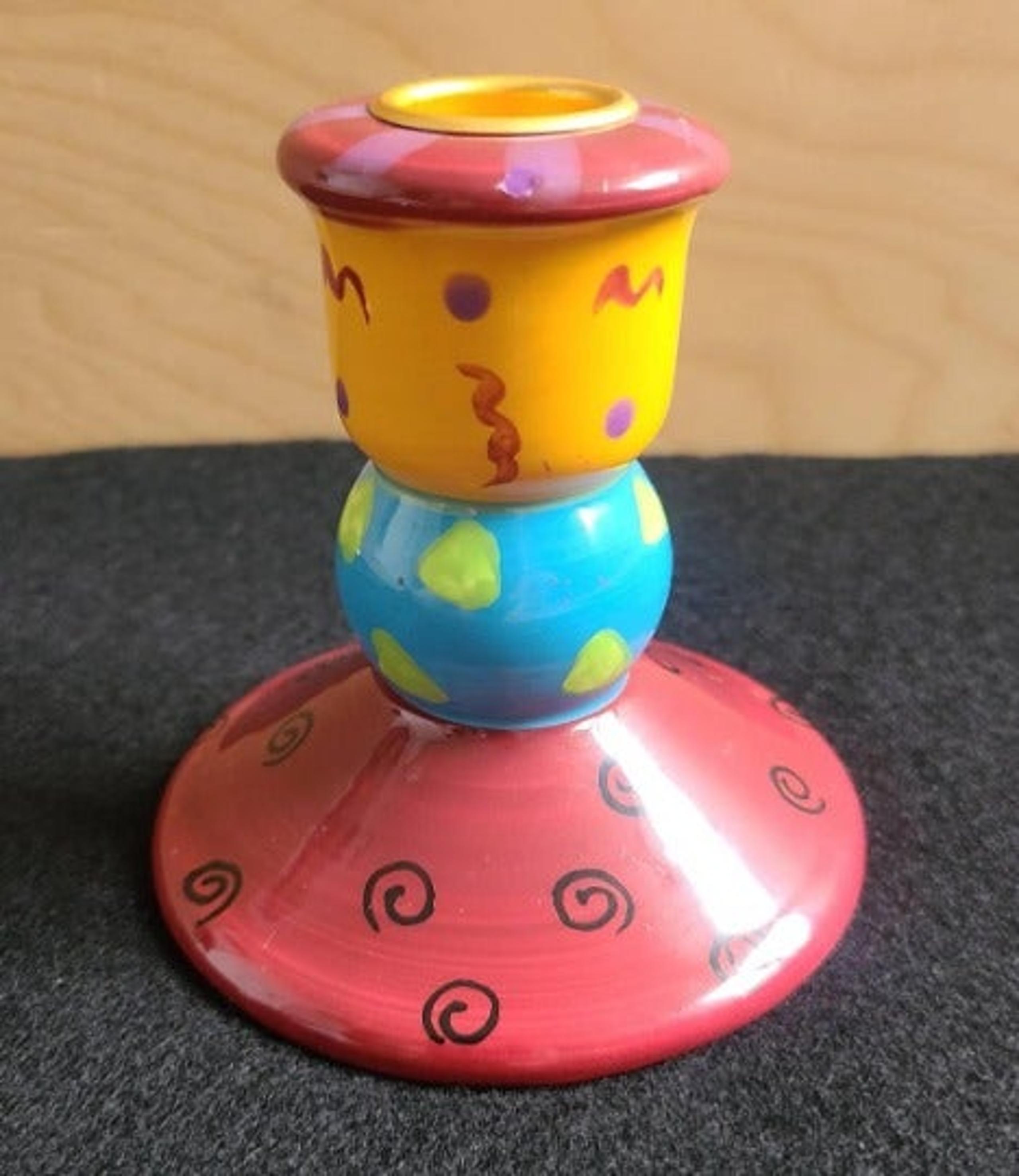 Bella Casa By Ganz Hand Painted Candle Holders Vintage  Décor Classic